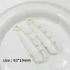 Broche de Seguridad con Hebilla de Hierro en Bucle y Laca de Colores Dulces Pin de Seguridad DIY Ropa Bolsa Colgante Accesorio Decoración