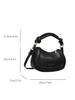 Bolso de diseño nicho para mujer 2023 nueva moda retro portátil bandolera de silla de montar estilo occidental color sólido hombro mensajero
