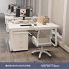 Estação de Trabalho para Funcionários de Escritório Mesa Dupla para Funcionários com Combinação de Mesa e Cadeira Mesa de Escritório Simples Moderna Mesa para Computador com Gaveteiro