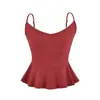 Conjunto de vestido suave y elegante estilo francés para mujer, con un top tipo camisola corto que ciñe la cintura y una falda ajustada al cuerpo, conjunto de dos piezas