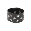 Pulseira Suit de Rebites Sexy Punk Street Nightclub Europeia e Americana Pulseira de Casal Couro PU Pulseira Joia