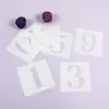 Pintura de decoração de quebra-cabeça de fontes transfronteiriças, pintura de alfabetização, símbolo alfanumérico inglês, ensino, modelo oco
