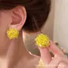 Férias na Ilha~Brincos Exagerados de Palha com Estrela do Mar para Mulheres 2025 Novo Estilo de Férias na Praia à Beira-Mar Brincos de Tarraxa