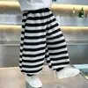 2148 Conjunto de Moletom de Outono para Meninos 2026 Nova Moda Calça Listrada Infantil Conjunto de Duas Peças Tendência de Rua Primavera e Outono