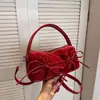 Bolso Cruzado de Hombro Único con Pliegues Moda Estilo Coreano Nuevo Modelo Otoño Temprano 2026 Color Sólido Único Textura Ins Trendy Bolso Almohada