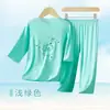 Pijama Infantil, Roupas de Casa Finas de Verão para Meninos em Modal, Conjuntos de Manga Curta Três Quartos para Meninas, Roupas de Ar Condicionado para Crianças de Tamanho Pequeno e Médio