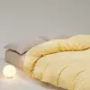 Funda de edredón de algodón peinado de fibra larga de alta gama para otoño e invierno, 100 hilos, Sábana bajera ajustada suave engrosada de algodón puro para dormir sin ropa, Diseño simple