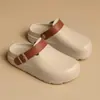 Zapatos Croc Verano 2025 Nuevo Zapatillas de Exterior de Suela Gruesa Antideslizantes Sandalias con Puntera Zapatos de Jardín de Exterior para Mujer