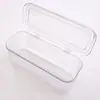 Caja de Almacenamiento Transparente de Plástico con Tapa abatible Grande y Pequeña, a Prueba de Polvo y Humedad, Caja de Plástico para Acabados, Joyero, Caja para Joyería de Cuentas