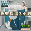 Bañera plegable para adultos y espacios pequeños, engrosada para uso doméstico, bañera de cuerpo completo para bebés, se puede usar como asiento, bañera para niños y mantiene el agua caliente
