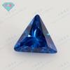 Huagang Gema Triángulo Ángulo Recto Color Blanco Zircón Piedra Nuda Triángulo Recto Sintético CZ Piedra Hao Imitación Diamante