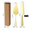 Cuchillo y pala para pastel de acero inoxidable de Amazon transfronterizos, vajilla adecuada para herramientas de repostería doméstica, pala para pastel, cuchillo para pizza y queso.