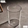 Papelera de alta calidad, elegante y minimalista con diseño transparente, perfecta para oficinas, dormitorios y salas de estar; un imprescindible para cada hogar