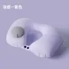 Almohada Inflable en Forma de U Presionable Portátil para Viajes Almohada para el Cuello Almohada Trasera para el Cuello con Elevación Puede Almacenar Almohada Inflable de Seda de Leche para el Cuello Venta al por Mayor
