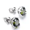Pendientes de Cristal de Zirconia Blanca Redonda con Garras Cuatro, Explosiones Blancas K Blancas de Shein Transfronterizos para Mujer, 8 mm, Joyería de Oreja Simple de Moda Versátil