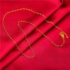 El mismo collar de oro de imitación femenino, cadena de clavícula de oro vietnamita, collar colgante chapado en oro, no se desvanece durante mucho tiempo.