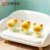 Boneca Siamês Fofa e Adorável Decoração DIY Acessório de Pendurar Micro Paisagem Ornamento de Resina para Desktop