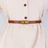 Vestido Cinturón Accesorios Cinturón Mujer Nuevo Hebilla de Bloqueo Desmontable Decorativo Falda Traje Abrigo Ceñido Sin Perforación