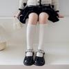 Calcetines para Niños Primavera y Otoño Color Sólido Calcetines de Algodón en Forma de Diamante Retro Coreano Marrón Otoño Niñas Más Fáciles de Combinar Ropa Exterior Medias
