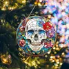 Apanhador de Sol de Acrílico de Halloween Aranha Abóbora Morcego Decoração de Jardim Pingente Atacado em Estoque