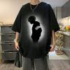 Nueva camiseta de manga corta para hombre, estilo coreano de verano, moderna, sencilla, de media manga, estilo Hong Kong, holgada, informal, de marca.
