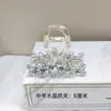 Pinza para el Cabello de Cristal Coreana con un Toque de Lujo, Moderna y Lujosa, Adecuada para Peinados Recogidos, Accesorio para el Cabello de Alta Gama y Exquisito