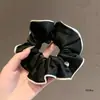 Scrunchie de Cetim Retrô Estilo Francês com Toque de Luxo, Scrunchie Liso, Temperamento de Luxo Leve, Novo Elástico e Durável para Cabelo