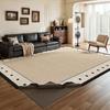 Alfombra Extraíble y Lavable, Estilo Francés Antiguo, Sofá de Doble Capa Lavable a Máquina y Extraíble, Alfombrilla para Piso de Dormitorio, Cobertura Completa de Área Grande