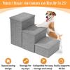 Escaleras para jaula de mascotas para que los perros suban a las camas, escalones plegables para gatos y perros, escalera de almacenamiento de noche para perros pequeños, cama para perros