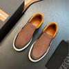 Nuevo Estilo Transfronterizo 2024 Jiani Elegantes Deportivos y de Ocio Zapatos de Hombre Slip-On Casuales Holgazanes Cuero Genuino Piel de Vaca