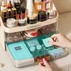 Caja de Almacenamiento de Cosméticos de Escritorio Tipo Cajón Estante Acrílico Separador de Tocador para Cuidado de la Piel Caja Organizadora de Almacenamiento