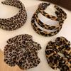Anillo para el Cabello de Intestino Grueso de Leopardo Vintage para Mujer Cuerda para el Cabello de Payon Banda de Goma de Alta Elasticidad y Durabilidad Diadema para la Parte Superior de la Cabeza Accesorios para el Cabello