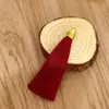 Adorno de borla con hilo dorado de 8 cm, material de poliéster, accesorios para prendas de vestir, accesorios de borla colgante hechos a mano para DIY, compra al por mayor para mejor precio