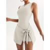 Vestido de Tênis Falso Duas Peças Anti-Exposição Justo, Emagrecedor, Alta Elasticidade, Fitness Casual, Lindo Vestido de Yoga nas Costas