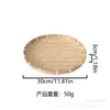 Productos de Bambú Tejido para Uso Doméstico, Colador de Bambú No Poroso, Recogedor de Bambú Redondo, Placa de Bambú Hecha a Mano para Secado, Charola de Bambú, Canasta, Productos de Bambú
