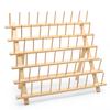 Novo Estilo Wire Rack Rack de Fio de Madeira Maciça Dobrável Rack de Armazenamento de Linha de Costura 60 Eixos Home Fabric DIY Handmade Wire Rack