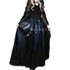 Disfraz de Halloween, novia fantasma, bruja, vampiro, disfraz de mascarada, disfraz de cosplay, falda larga gótica para mujer