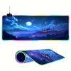 Alfombrilla de Ratón Luminosa para Gaming Especial FPS Tamaño Grande RGB Alfombrilla de Escritorio para eSports Alfombrilla para Teclado de Casa Engrosada y Ampliada