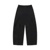 Calça de Trabalho Planetmusic Retro Japonês 3D Cortada Perna Larga Masculina Solta Perna Curva 0450
