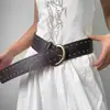 Cinturón Ancho Estilo Western Americano Retro para Mujer Bohemio Jeans Resistentes con Cinturón de Personalidad de Nicho