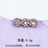 Nuevo no tejido flor de pedrería drenaje largo Parche de Flor de Diamante accesorios creativos para el cabello accesorios para horquilla pegatinas de pedrería de color