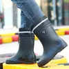 Botas de lluvia para hombre, botas altas impermeables, botas cálidas y antideslizantes para mujer, adecuadas para pescar, trabajos de cocina y lavado de autos