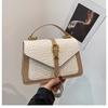 Cinto coreano da moda trançado 2025 nova moda casual início da primavera cor sólida ombro mão crossbody pequena bolsa quadrada