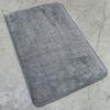 Alfombra para Puerta de Entrada, Felpudo de Interior, Alfombra de Piso Absorbente Lavable a Máquina de Felpa Gruesa Simple de Color Sólido Mini
