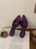 Zapatos de tacón alto con punta estilo francés Chuyuji para mujer, nuevos sandalias de tacón alto de verano 2026, zapatos negros sexy sin cordones
