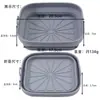 Bandeja Plegable de Silicona para Freidora de Aire Cuadrada Herramienta para Hornear Olla de Silicona para Freidora de Aire