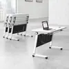 Mesa de Conferencia Plegable, Escritorio Móvil, Combinación de Mesa y Silla para Capacitación, Mesa Larga, Sala de Conferencias, Empalme Desmontable Multifuncional