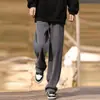 Pantalones casuales con estampado de trigo para hombre, adecuados para primavera y otoño, estilo de alta calle americano, holgados y con caída, pantalones deportivos juveniles versátiles