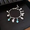 Pulsera de Piedra Natural Cerámica Perlas de Caracola Estrellas Estilo Festivo Moda Nicho Diseño de Pulsera Sensación Pulsera para Mujeres