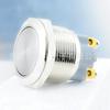 Interruptor de Botón Metálico 22mm Patas de Tornillo Dos Patas Reset Impermeable Cabeza Plana Botón Metálico Interruptor de Llave